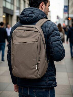 Share lenovo B210 15.6" Laptop Backpack Water-Repellent Lightweight Travel Grey